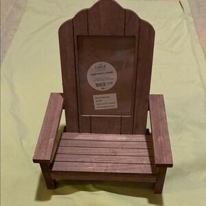 NWT- Rustic Brown Chair Picture Frame